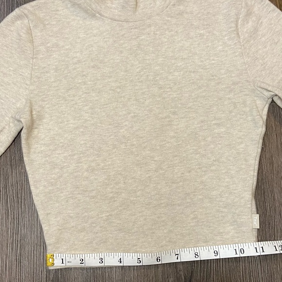 TNA Cropped Mockneck Cream Sweater. Size Small. - Picture 5 of 16